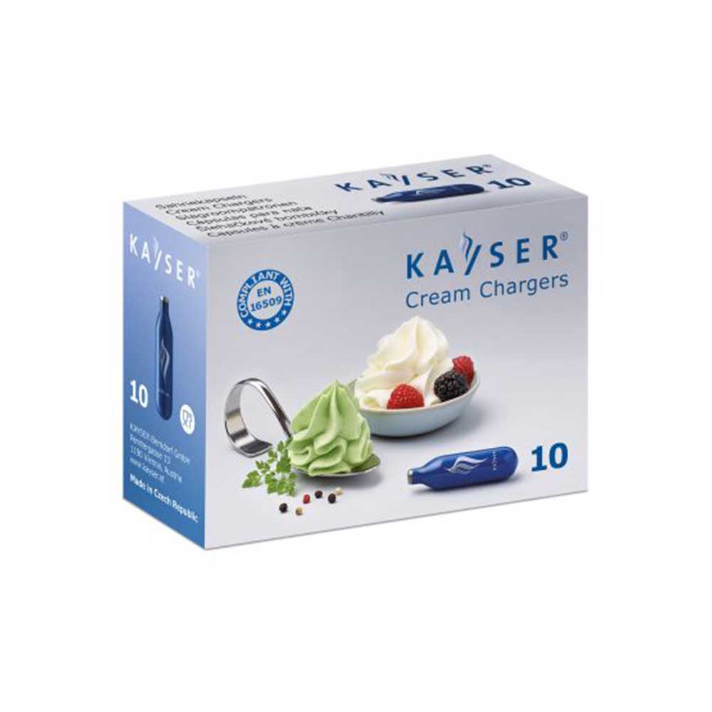 Lot de 10 cartouches pour siphon - KAYSER