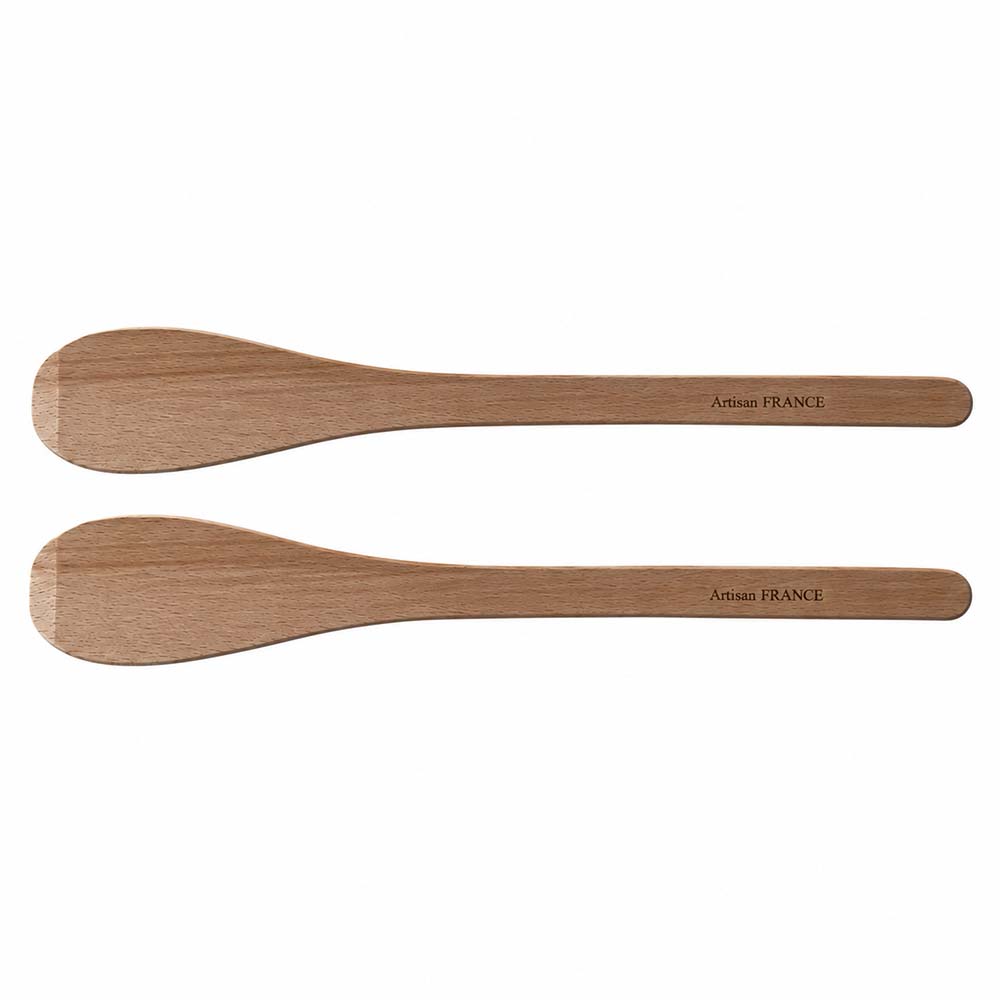 Lot 2 spatules 30 cm en Hêtre - LOUIS TELLIER