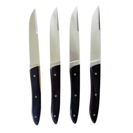 Coffret de 4 Couteaux de table UBAC - ébène de Mozambique - PERCEVAL