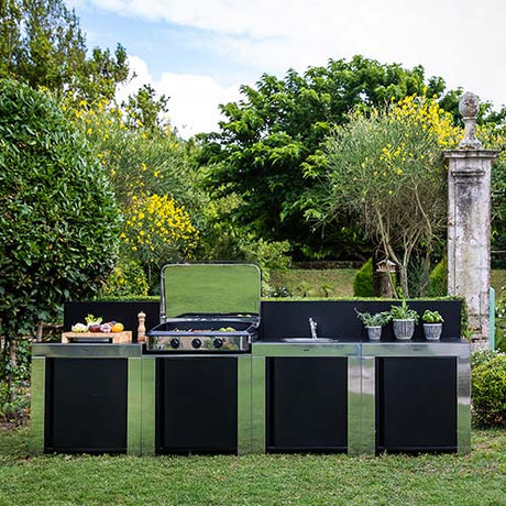 Cuisine Classic 3 Modules Noir et Inox - ENO