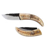 Couteau Pliant Amicu Corne de Bélier Lame Martelée - Au Sabot