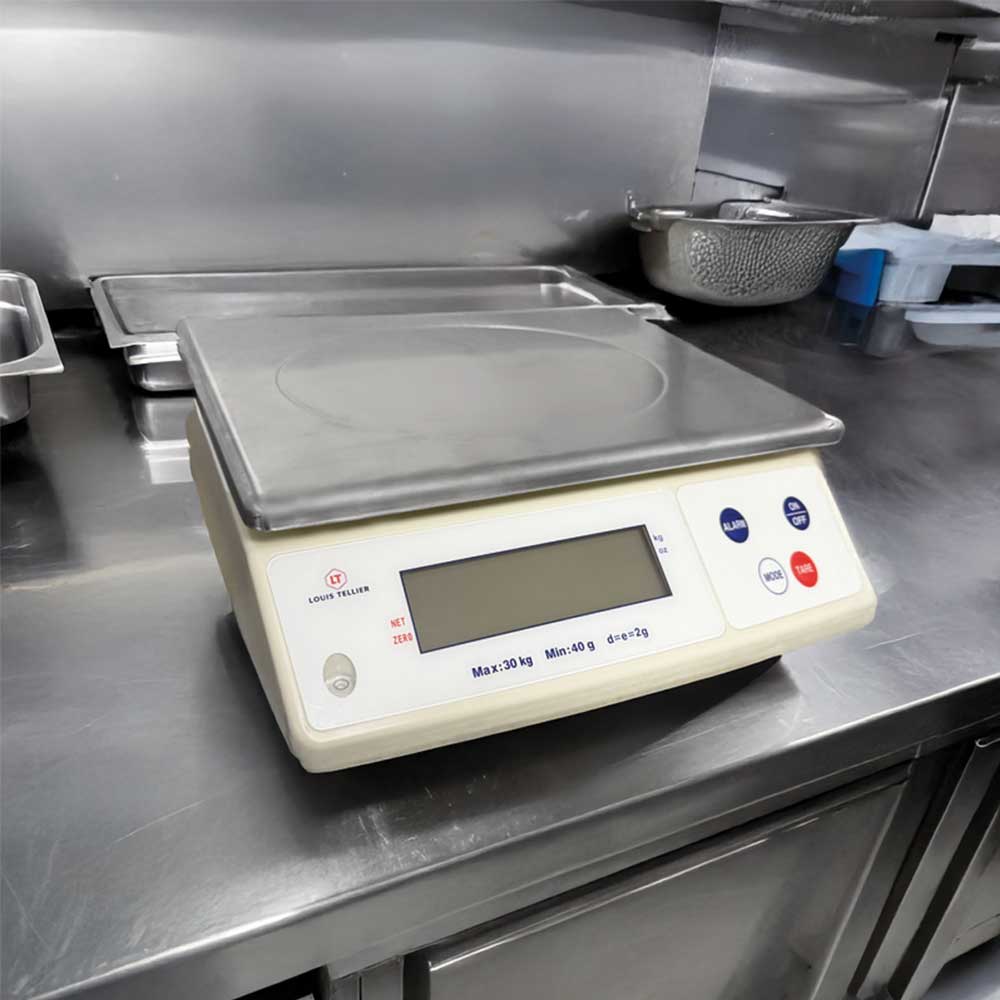 Balance électronique professionnelle 30 kg - LOUIS TELLIER en promo !