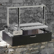 Barbecue Compact à Poser Mixte Grille et Foyer - GRILL CHIC