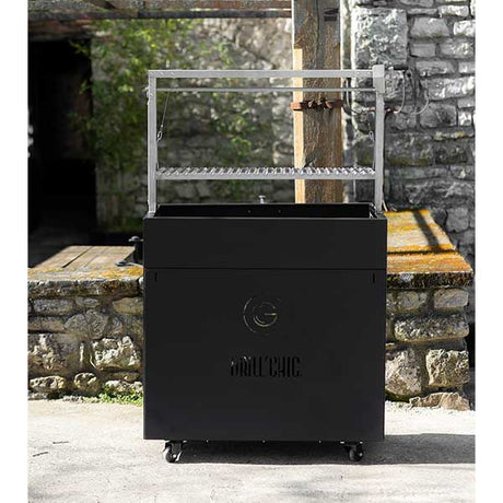 Barbecue Grille XL Sur Meuble Bois - GRILL CHIC