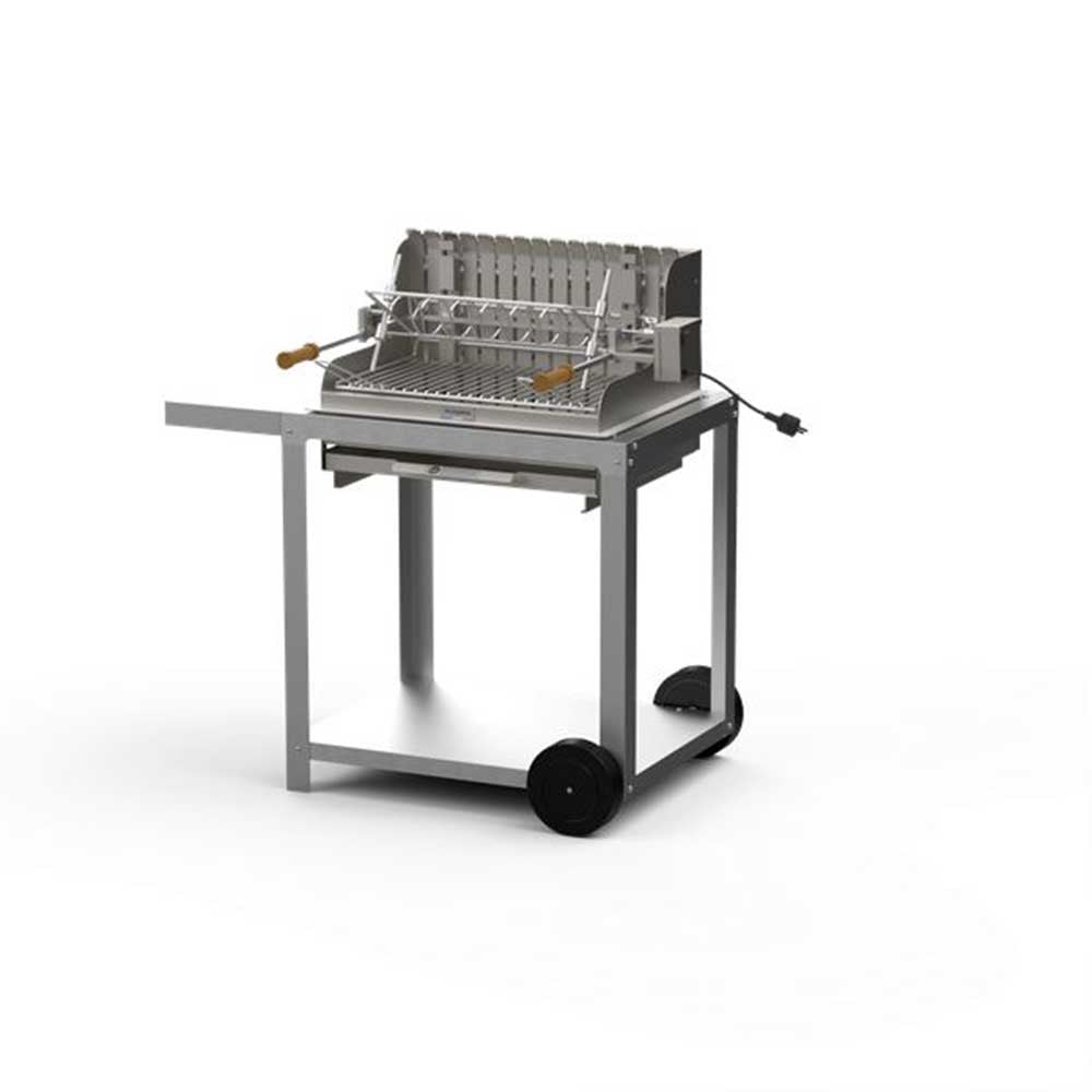 Barbecue + Chariot Exclusive Mendy 54*32 - LE MARQUIER inox