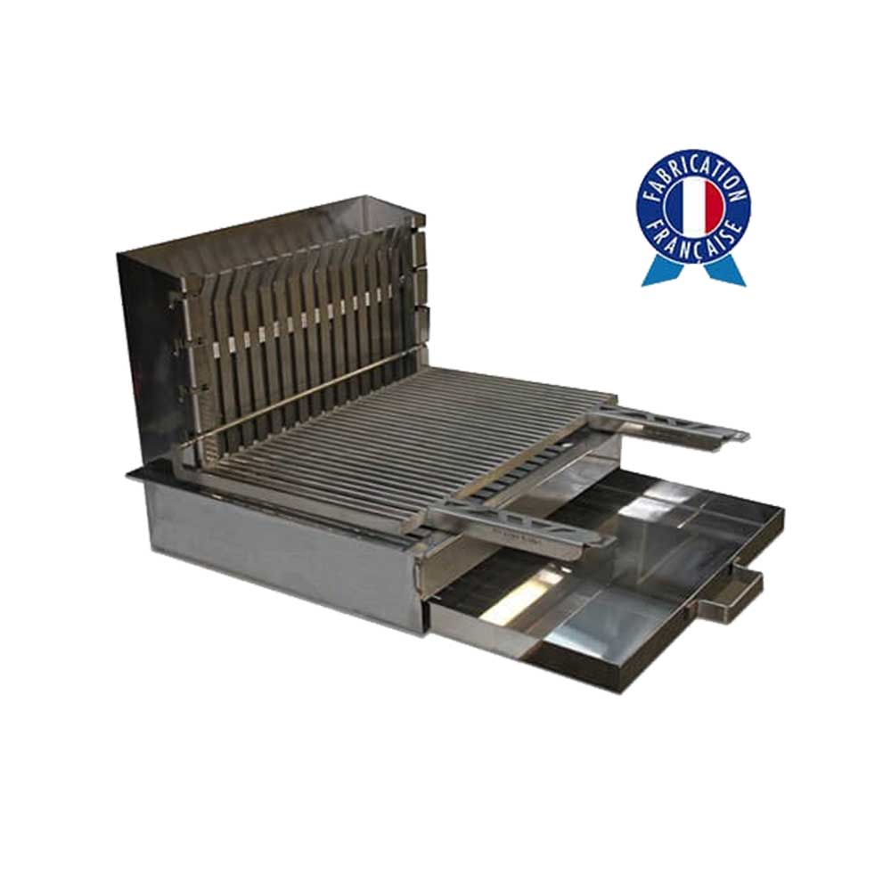 Barbecue Inox Encastrable - PLANCHA TONIO avec tiroir à cendres