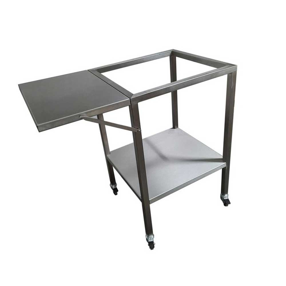 Barbecue Inox Charbon avec Chariot et Couvercle - PLANCHA TONIO pas cher