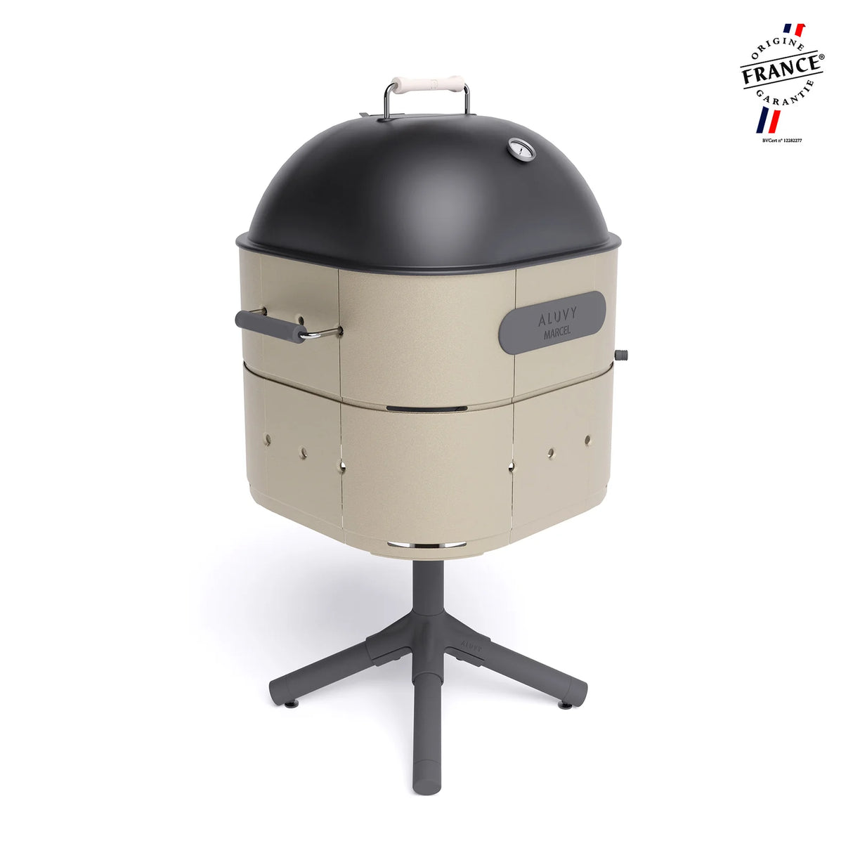 Barbecue au charbon MARCEL coloris champagne - ALUVY