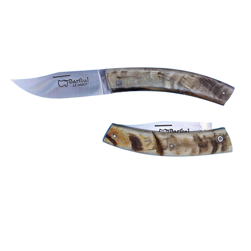 Couteau pliant Baribal 12cm Corne Bélier - Au Sabot
