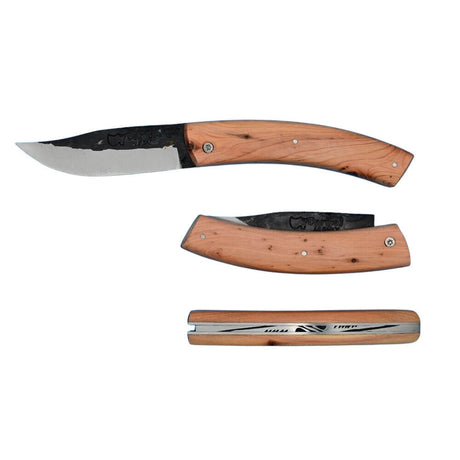 Couteau pliant Baribal Lame Acier Carbone Manche Genévrier - Au Sabot