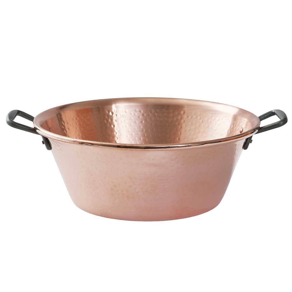 Bassine à Confiture en Cuivre martelé - BAUMALU