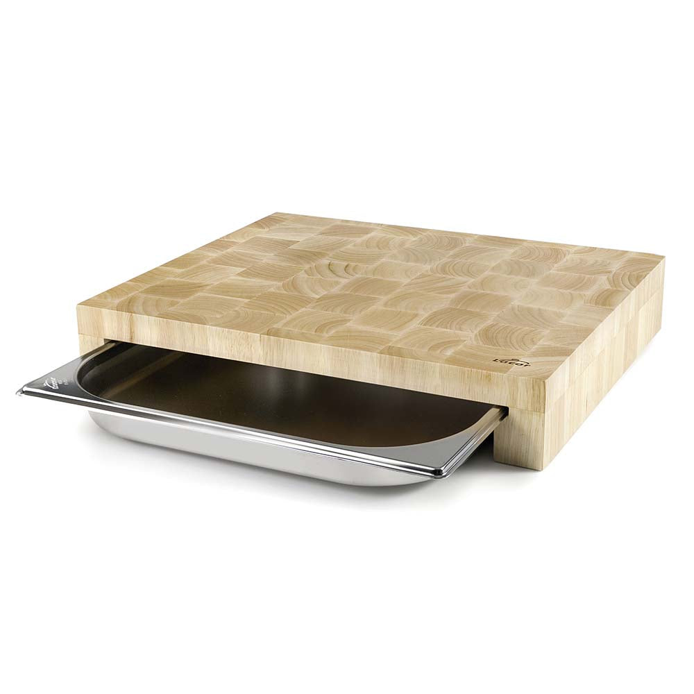 Billot en bois et bac gastronomique inox - ENO