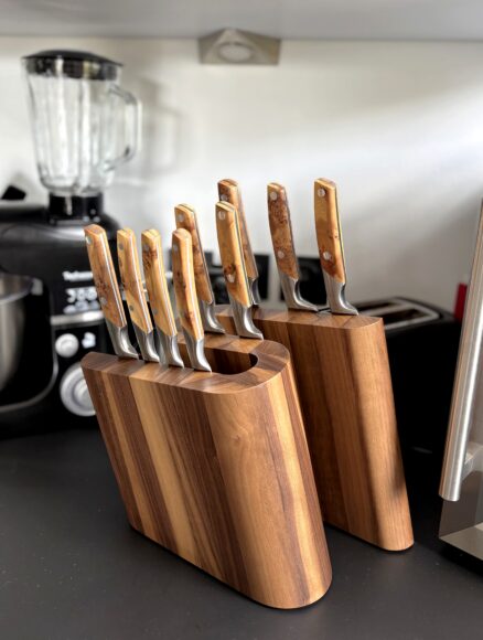Bloc Aimanté 10 couteaux en bois - GOYON-CHAZEAU super promotion