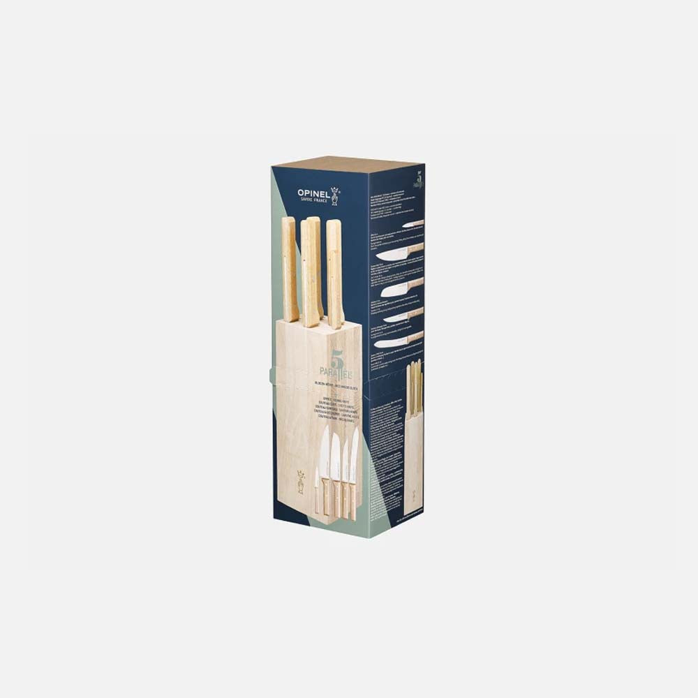 Bloc 5 Couteaux Parallèle Pain - OPINEL packaging