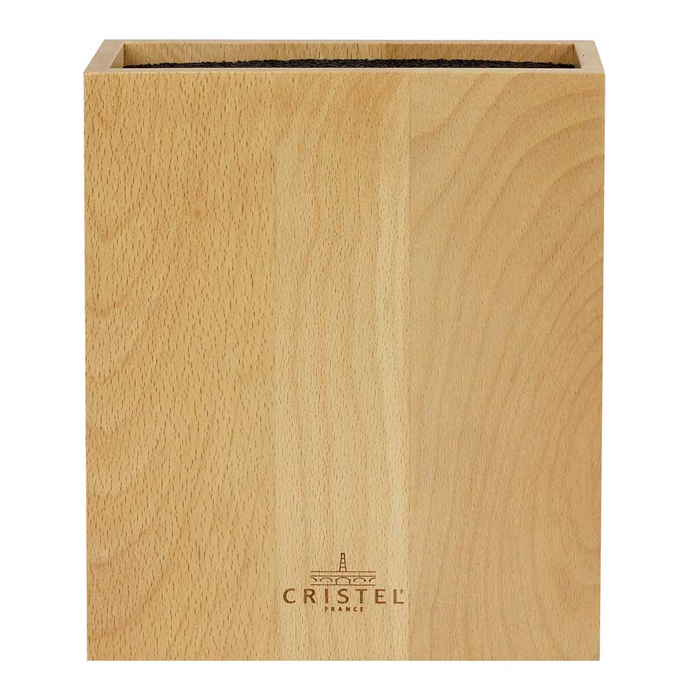 Bloc Couteaux Rectangulaire - Hêtre massif - CRISTEL petit modèle promotion