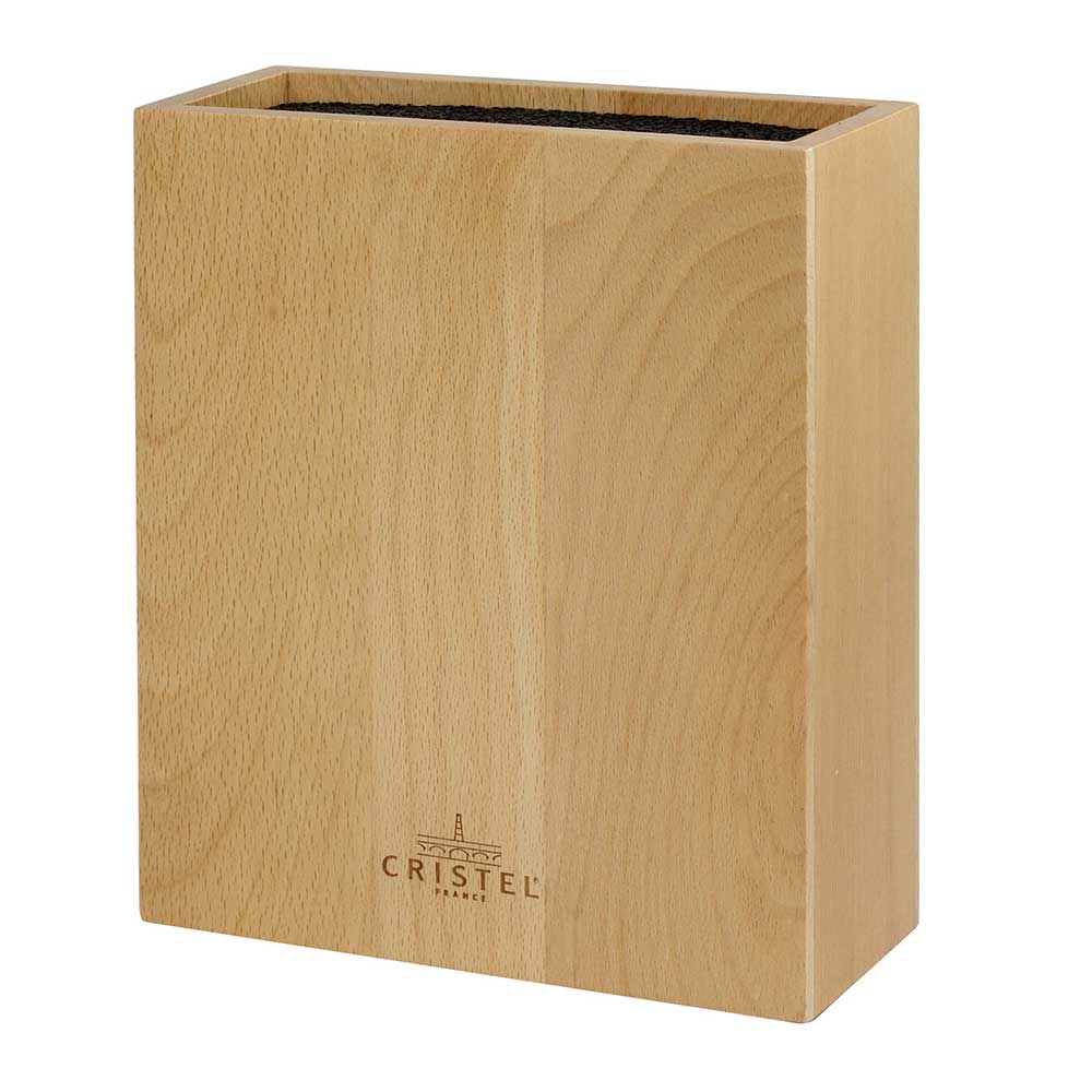 Bloc Couteaux Rectangulaire - Hêtre massif - CRISTEL bois hêtre