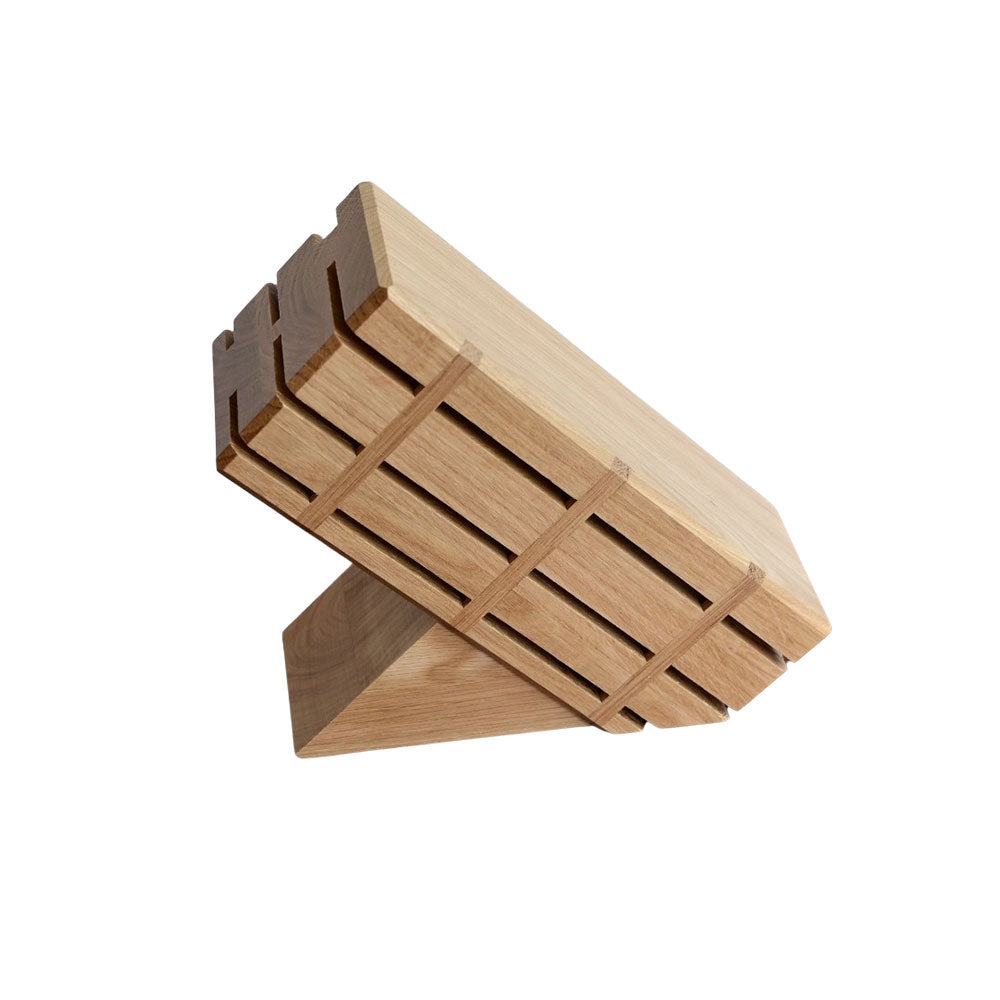 Bloc Incliné pour Couteaux Chêne massif