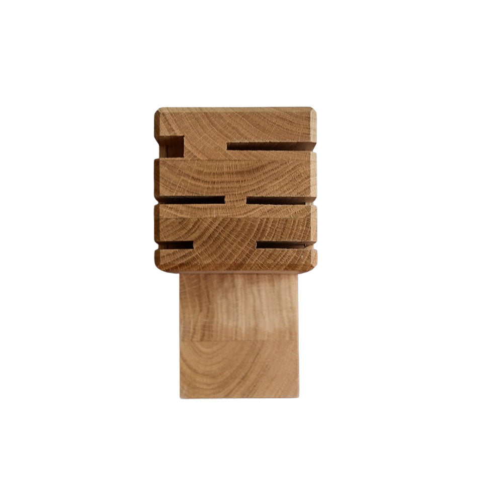 Bloc Incliné pour Couteaux Chêne massif pas cher