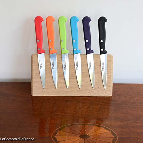 Petit bloc Magnétique pour Couteaux Bois Chêne massif