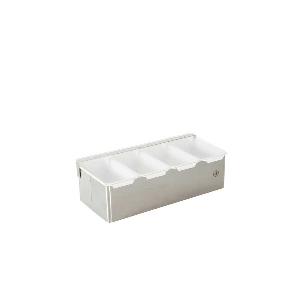 Boîte à épices inox 4 compartiments - LOUIS TELLIER pas cher