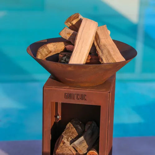 Bol à feu Cévenol ROND - Acier CORTEN - GRILL CHIC