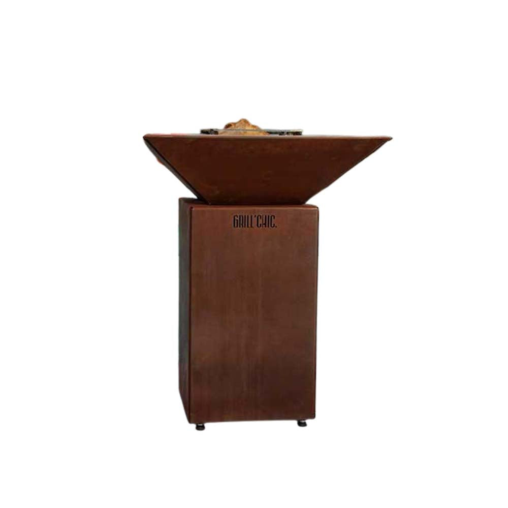 Brasero Auvergnat 62 x 62 x 76 cm CORTEN - GRILL CHIC