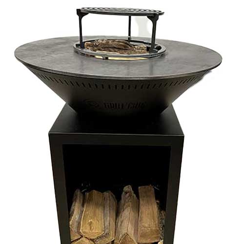 Brasero Classique 100x90cm ACIER avec Grille OFFERTE - GRILL CHIC