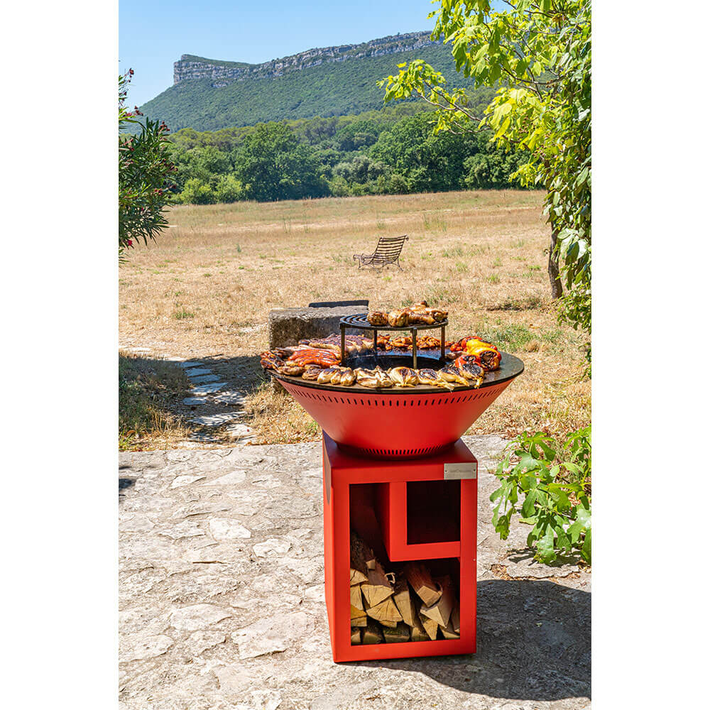 Brasero Classique 80x90cm ALU - GRILL CHIC avec nourriture