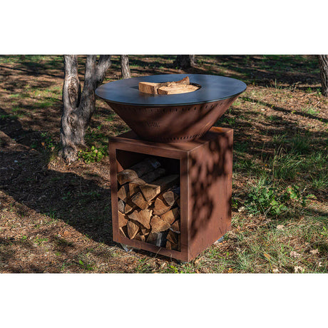 Brasero Classique 80x90cm CORTEN - GRILL CHIC dans la nature