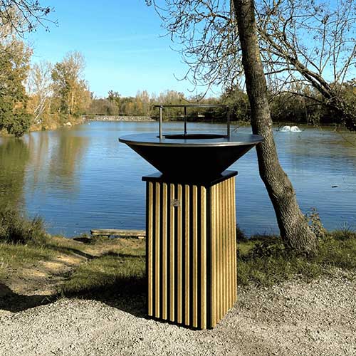 Brasero TOKYO en acier - JUNTO design zen