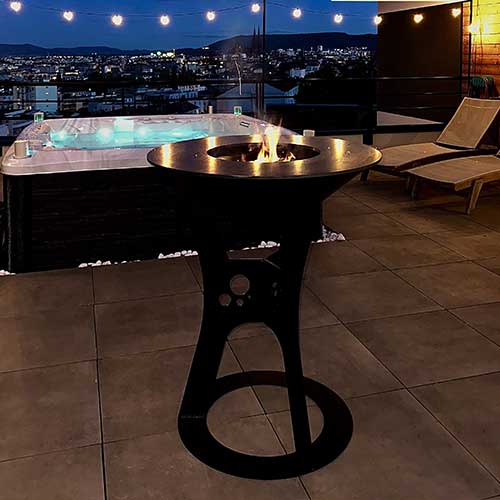 Brasero MONACO en acier - JUNTO planche extérieur cuisson au feu de bois