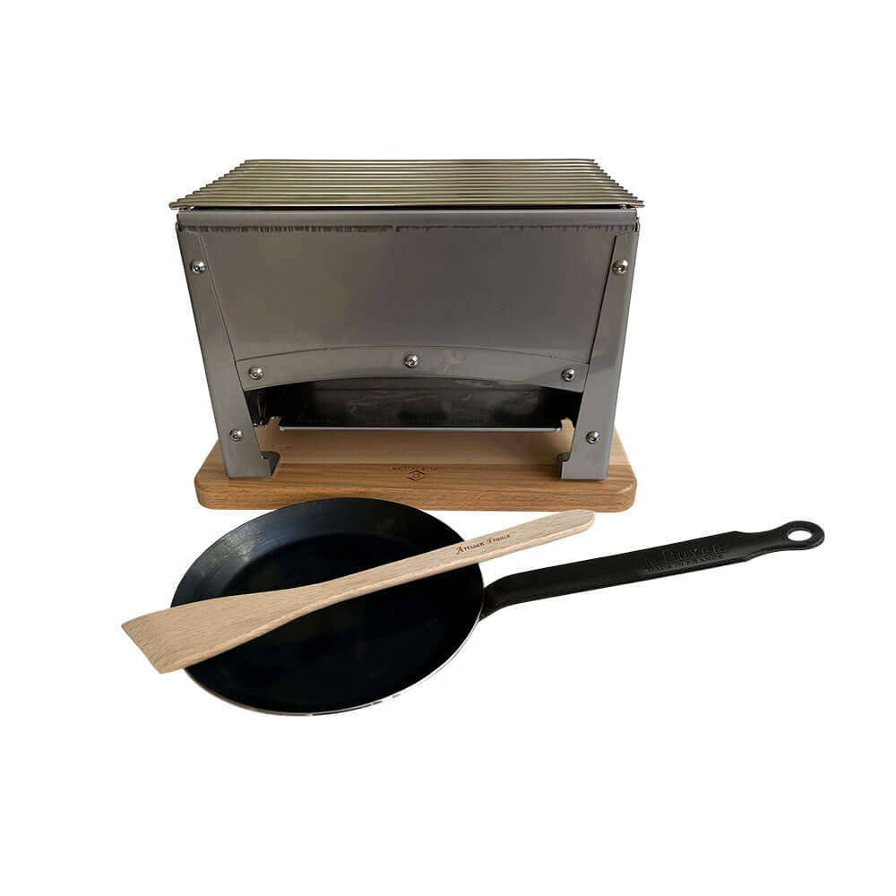 Braséro BBQ de table inox avec Kit Reblochonade - Louis Tellier