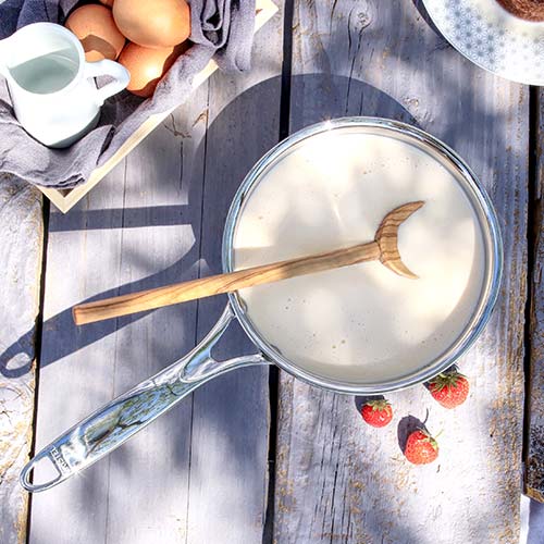 Casserole CASTEL'PRO Inox - CRISTEL poignée fixez