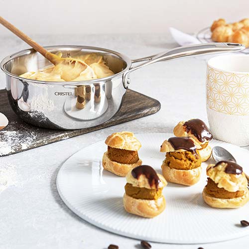 Lot de 3 Casseroles CASTEL'PRO Inox - CRISTEL cuisson professionnelle