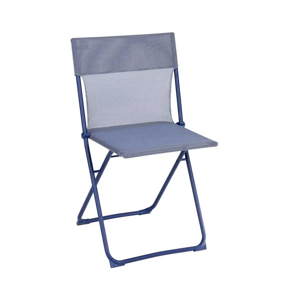 Chaise pliante grand confort ultra compacte - BALCONY II – LAFUMA bleu indigo
