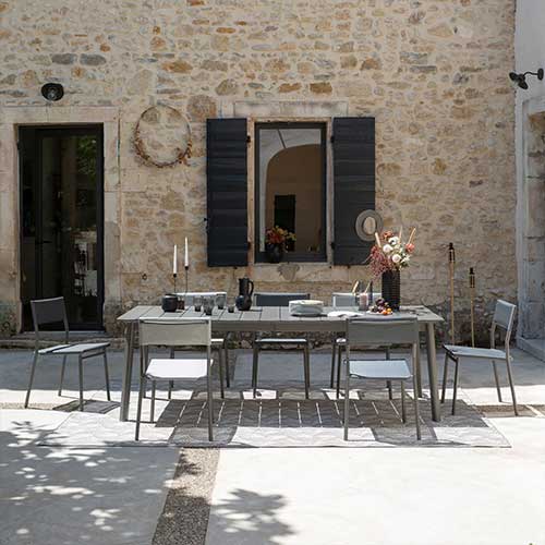 Chaise de jardin Oron toile Batyline DUO - LAFUMA extérieur déco gamme ORON détente