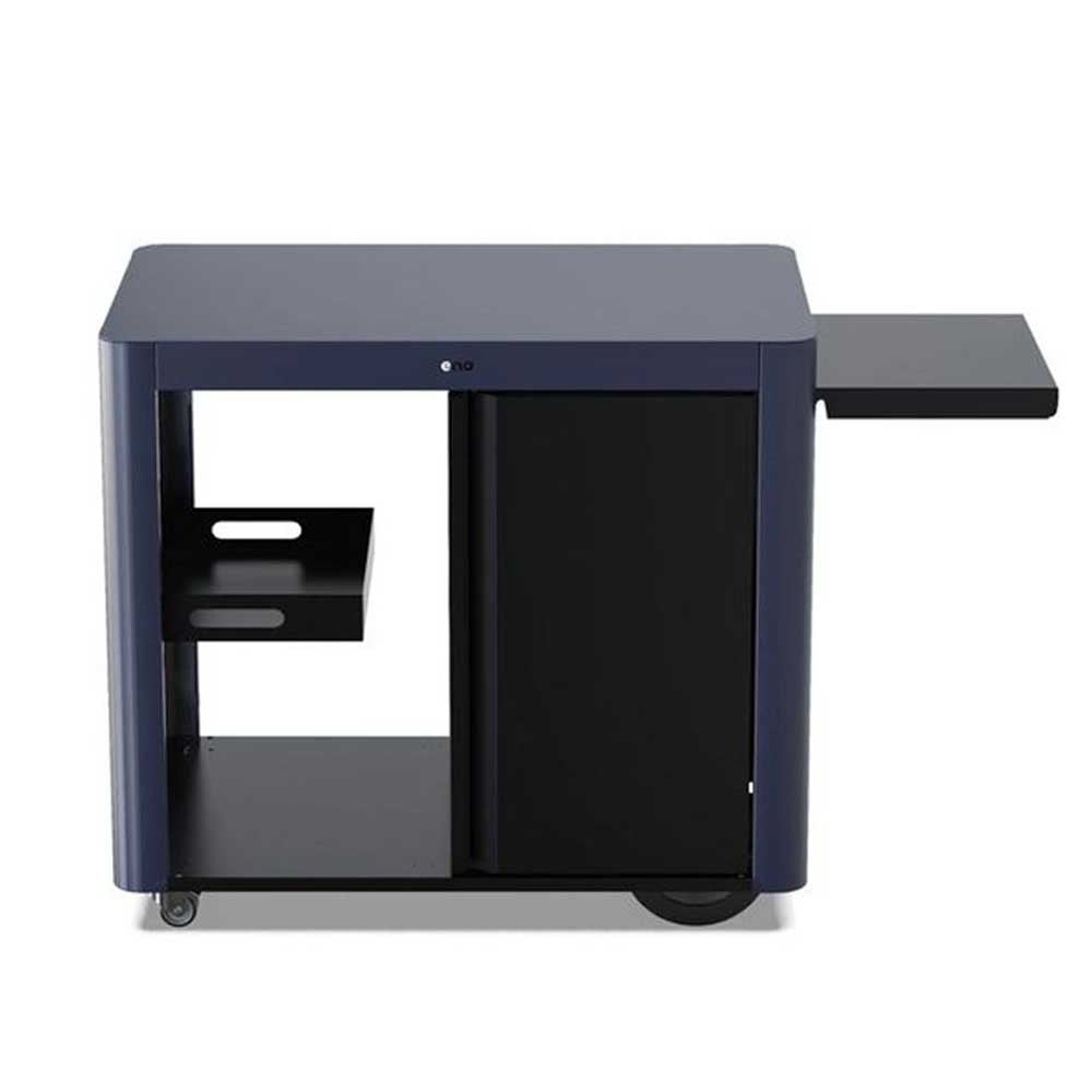 Chariot ACHILLE acier galvanisé avec porte - ENO desserte pour plancha