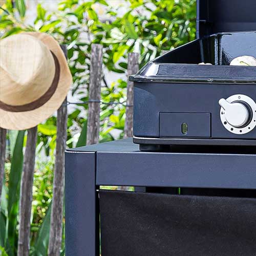 Chariot ACHILLE acier galvanisé avec rideau - ENO fait en France, finition soignée