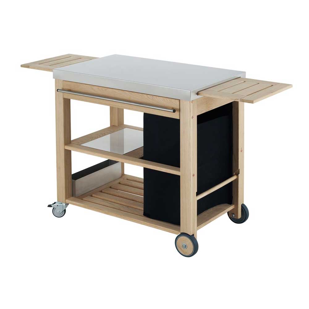 Chariot MOBILOT bois et inox pour plancha - ENO