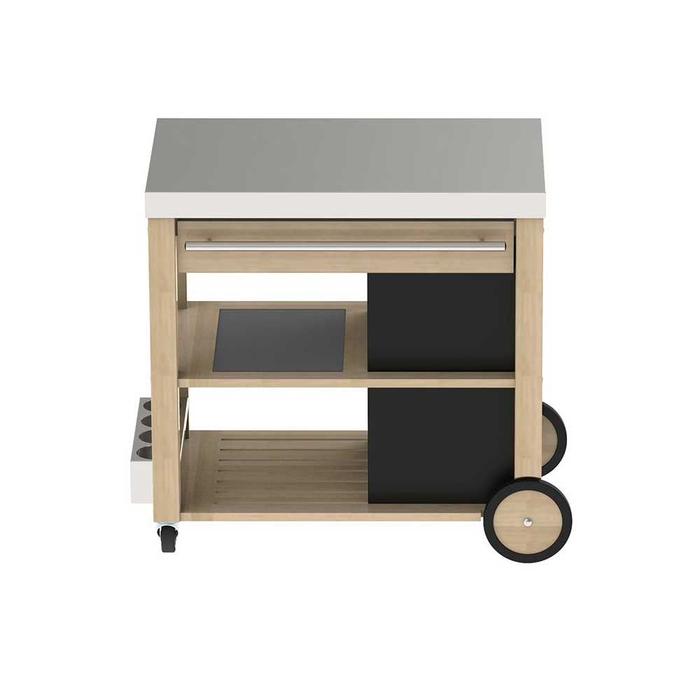 Chariot MOBILOT bois et inox pour plancha - ENO grands espaces de rangement