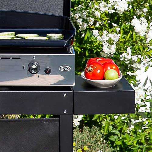 Chariot OSCAR acier galvanisé pour plancha - ENO qualité finition thermolaquée