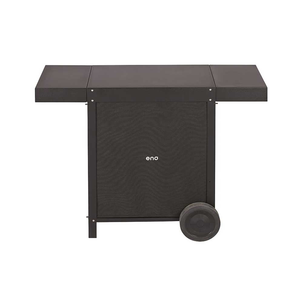 Chariot OSCAR acier galvanisé pour plancha - ENO coloris noir