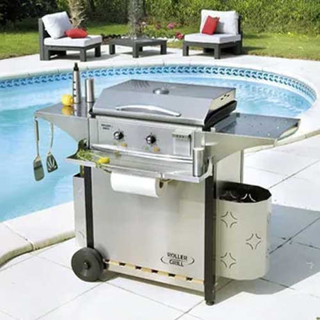 Chariot pour plancha complet avec ces accessoires  - ROLLER GRILL