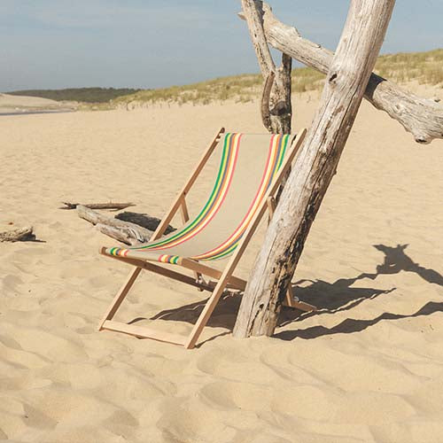 Chilienne MAULEON Lin - ARTIGA chaise longue pour l'extérieur