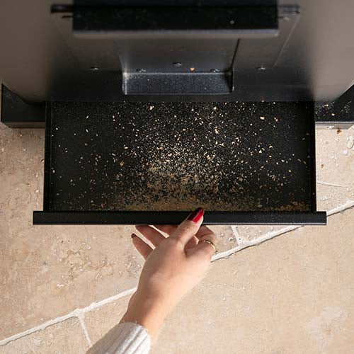 Coffre à granulés Original XXL à trémie Noir - LE MARQUIER nettoyage simple