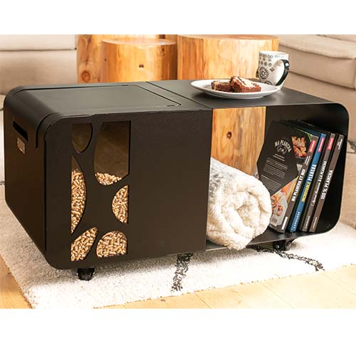 Coffre à granulés Studio Noir - LE MARQUIER rangement décoration style