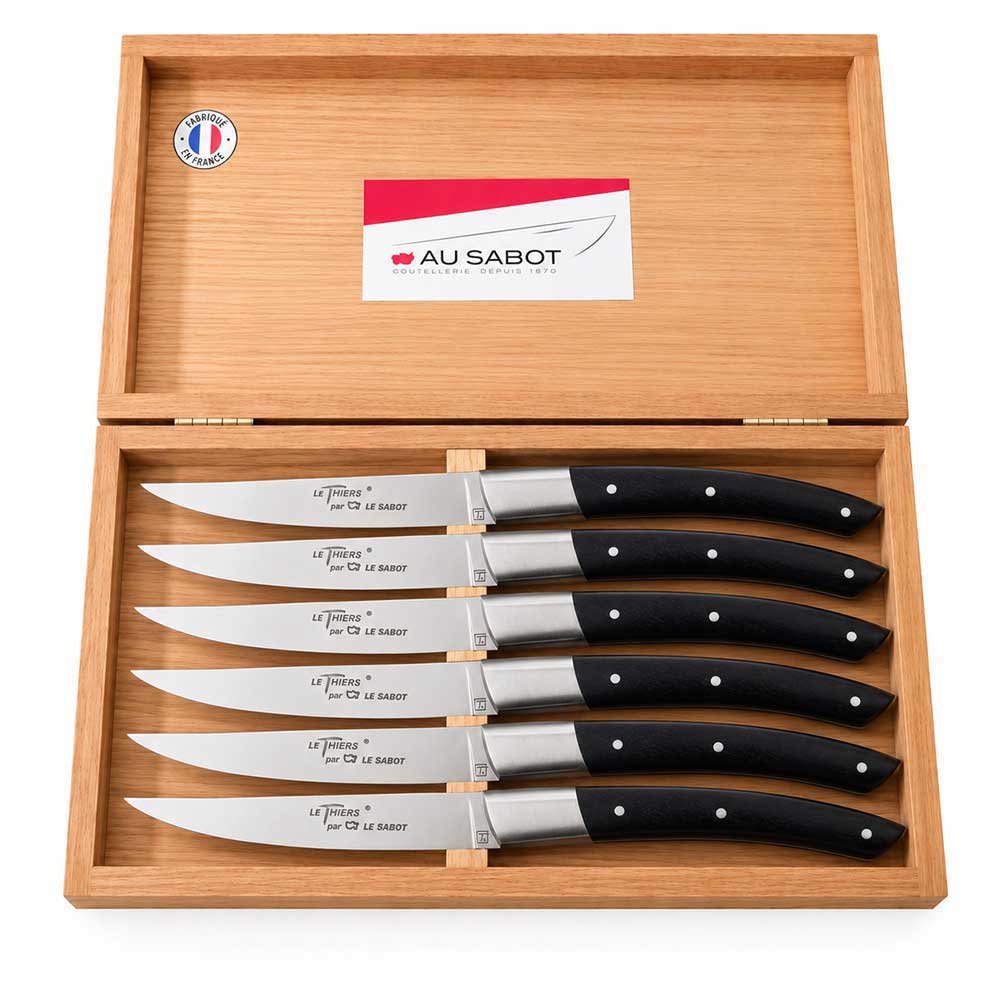 Coffret 6 couteaux Le Thiers Manches Olivier - Au Sabot