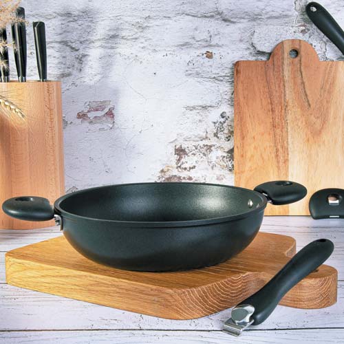 Poêle Aluminium à poignée amovible Cookway - CRISTEL