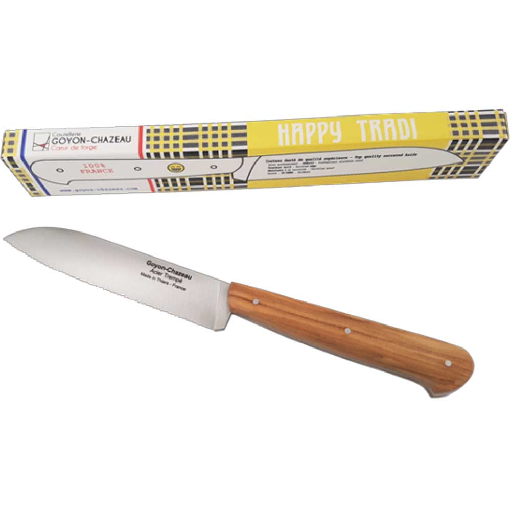 Couteau de Chef HAPPY TRADI Noyer Olivier - GOYON-CHAZEAU
