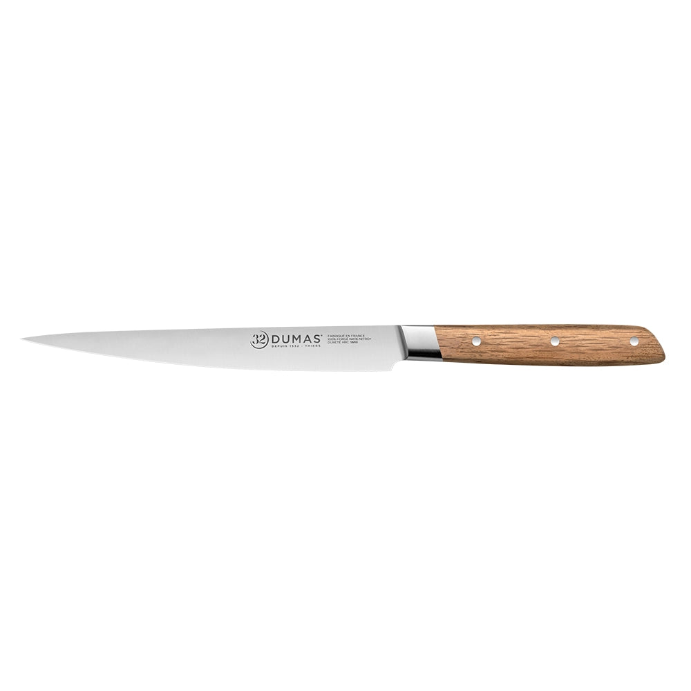 Couteau Filet de Sole Signature 18 cm 32 DUMAS avec manche en chêne vert